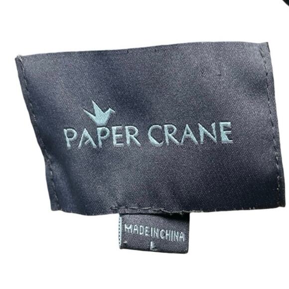 Paper Crane Women’s Striped Open Front Hooded Cardigan Beige Size Large - Picture 7 of 8